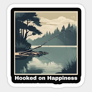 Hooked on Happiness Sticker